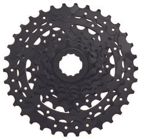 Касета SunRace CSM40 7AS B, 7 швидкостей, 11-28T, Black