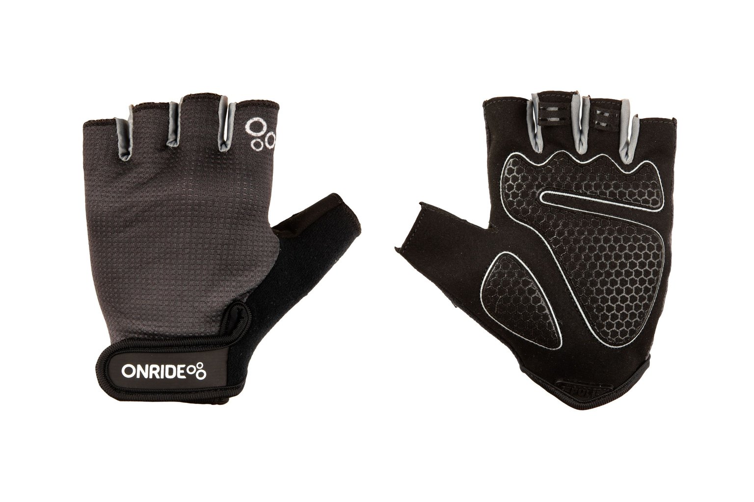 Рукавички ONRIDE Hold 20 , колір -  сірий / чорний , розмір -  XXL
