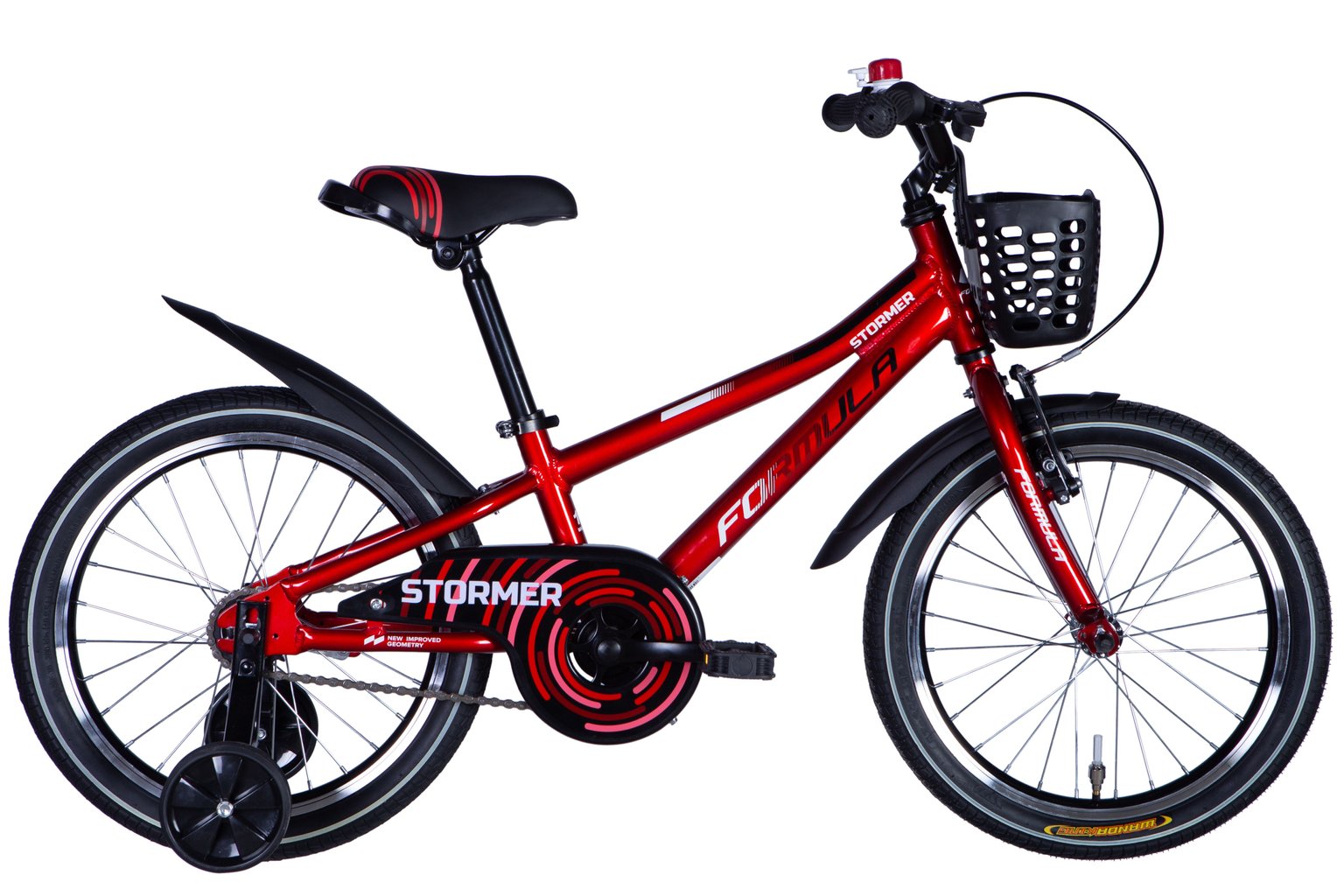 Велосипед AL 18" Formula STORMER BH рама-9" червоний з чорним та білим 2025