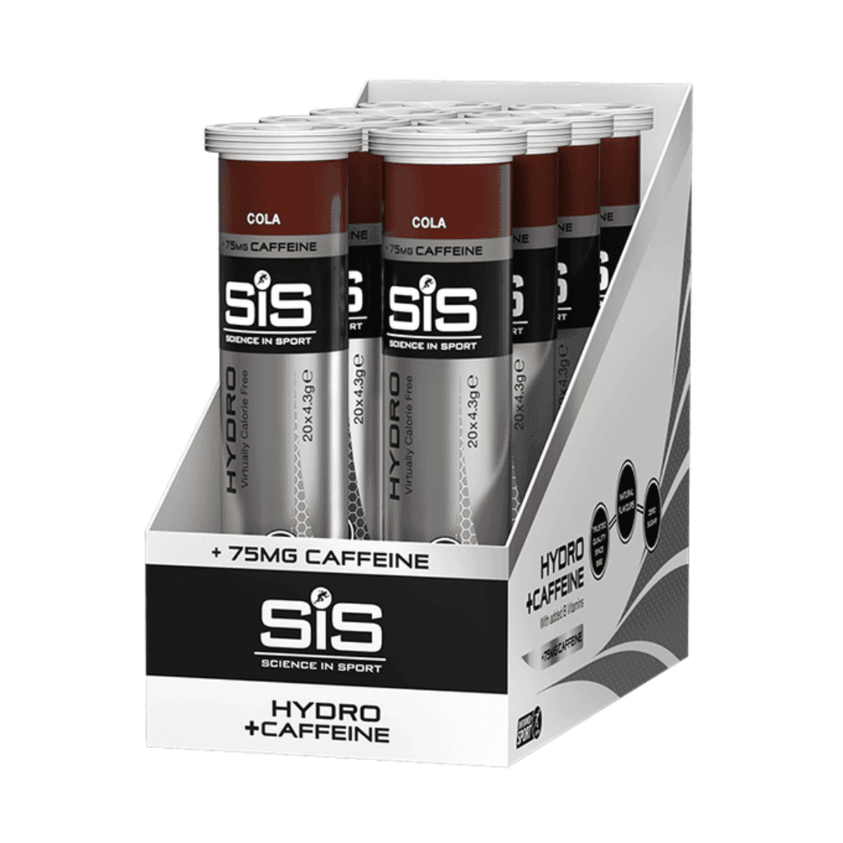 Напій електролітний SiS GO Hydro Tablet 20's Cola+Caffeine