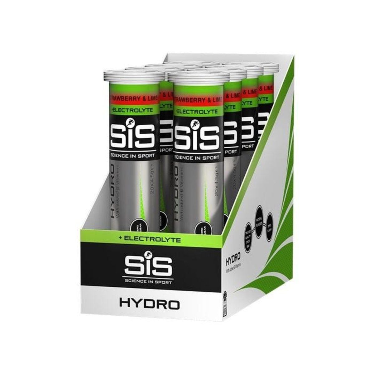 Напій електролітний SiS GO Hydro Tablet 20's Strawberry & Lime
