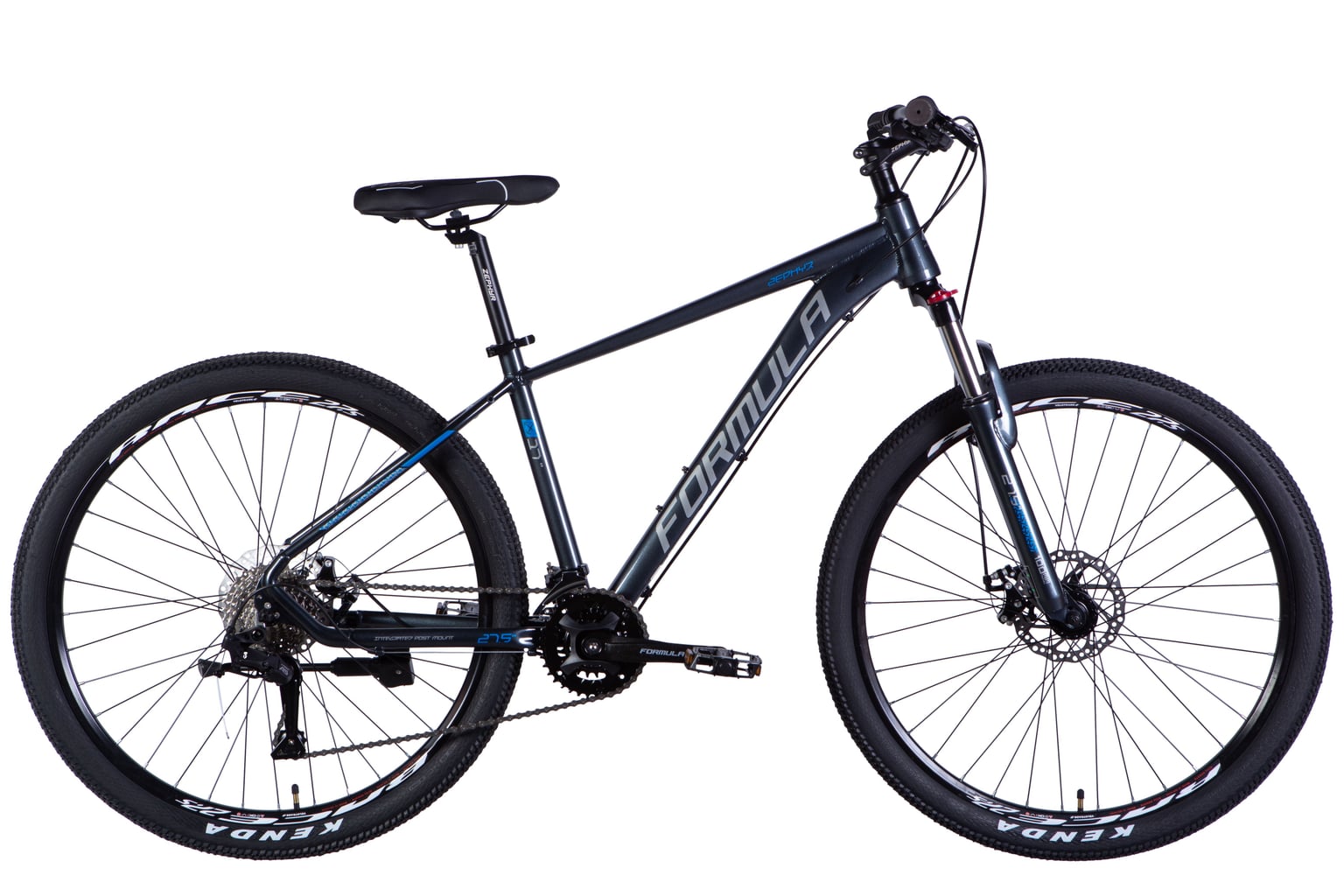 Велосипед AL 27,5" Formula ZEPHYR 3.0 DD CS рама-17" темно-сiрий 2025