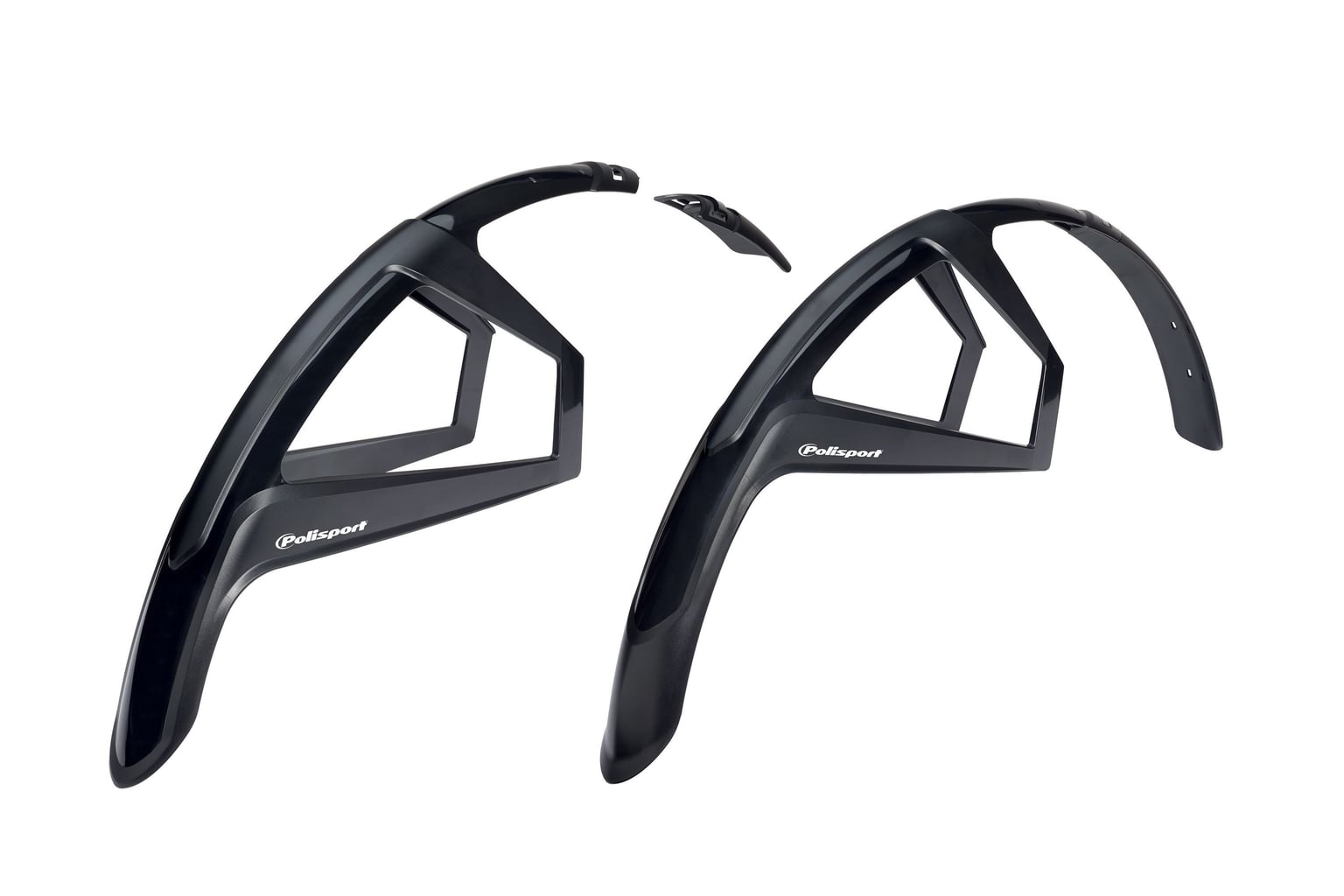 Комплект крил POLISPORT G-MUD GRAVEL 28" (переднє: 650х50; заднє: 720х50 мм) чорний