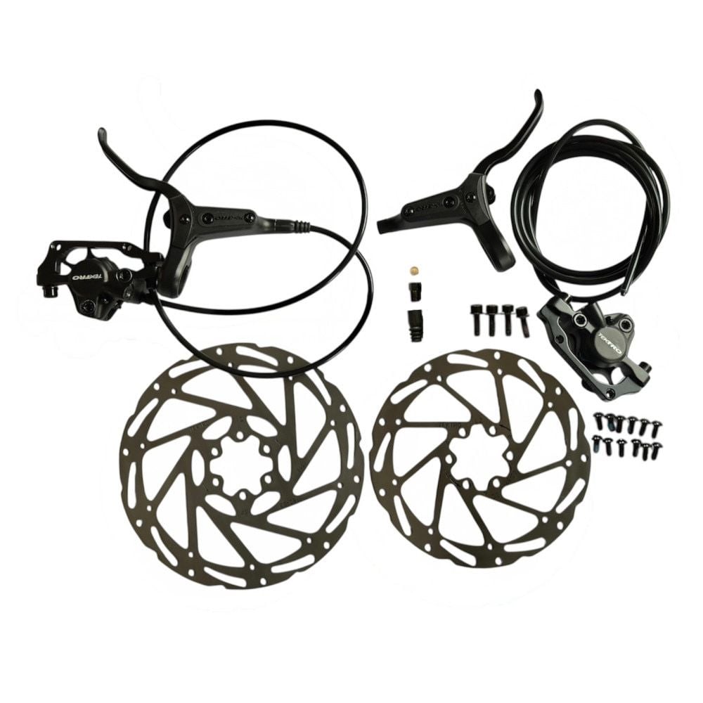 Гальмо гідравл. дискове TEKTRO к-кт M275 пер 180, 800мм задн 160, 1550мм +ротори, лінії, колодки