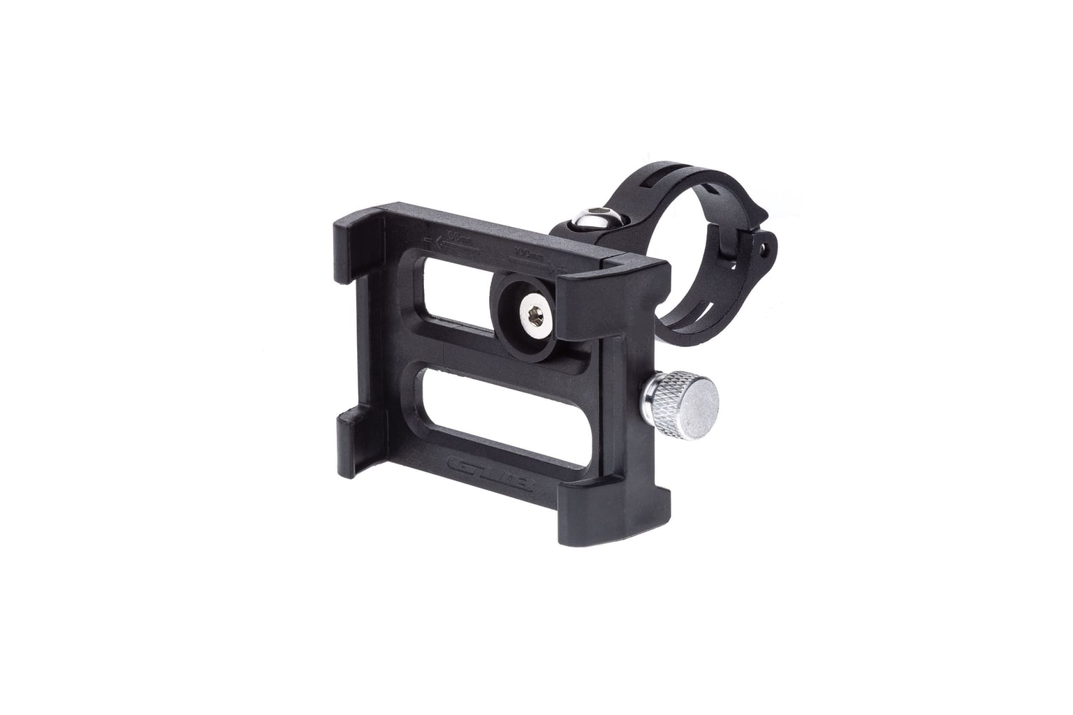 Тримач гаджета GUB_ G-84 BK на кермо велосипеда  ,з пластиковими вставками, з високими бортиками, чорний