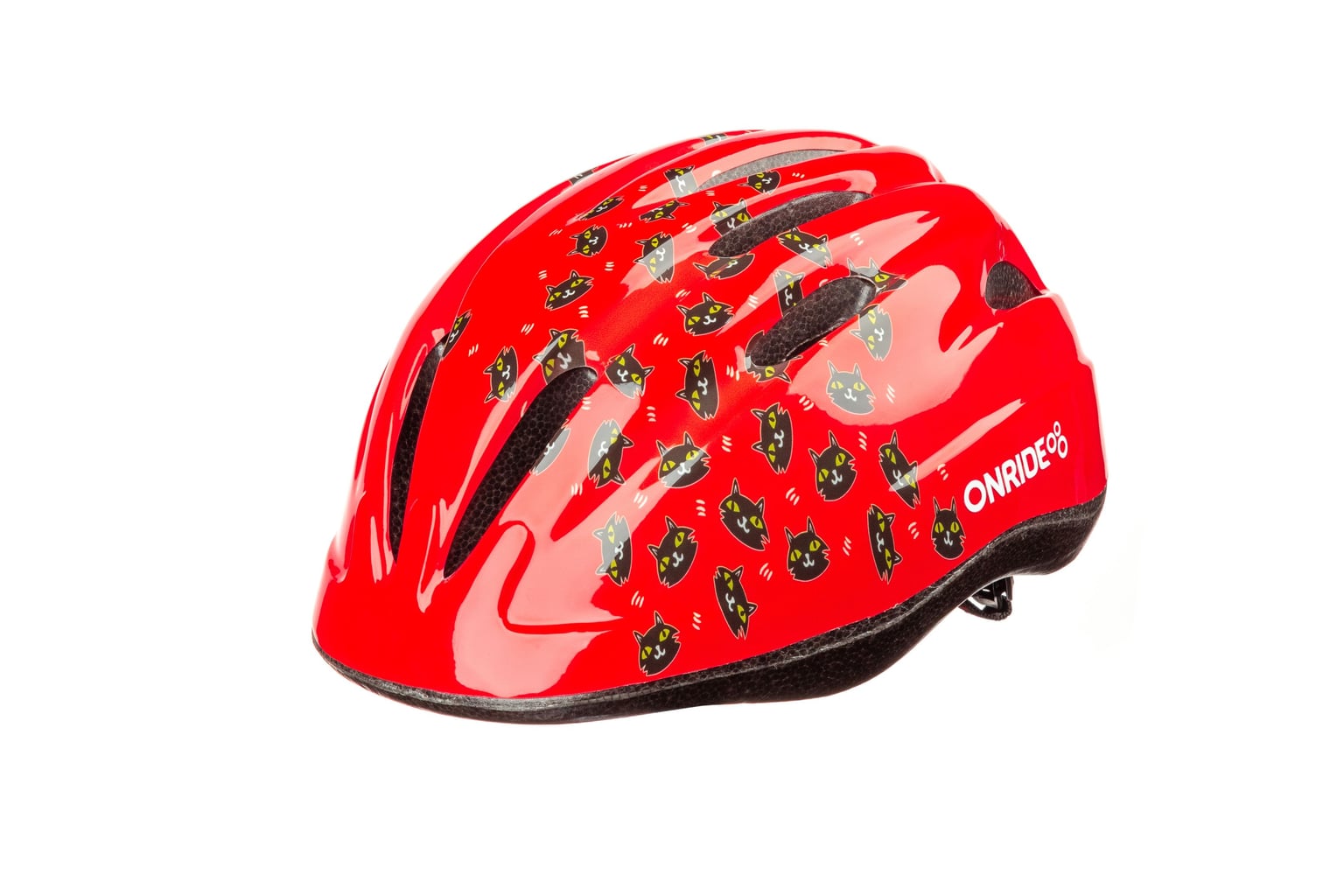 Шолом ONRIDE Clip котики червоний S (48-52 см)
