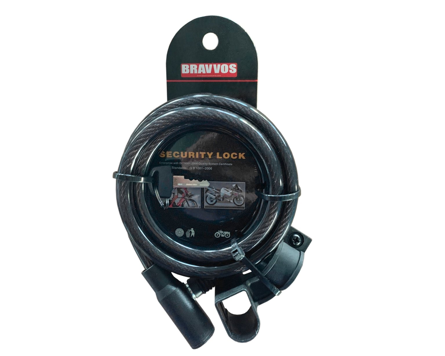 Замок для велосипеда LCK-031 TY514 BK