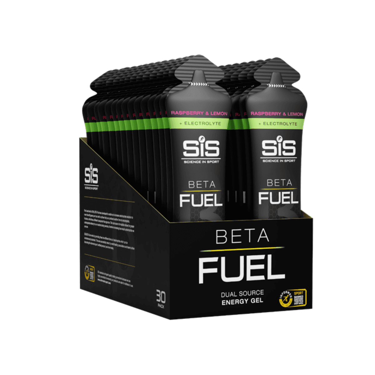 Гель SIS Beta Fuel Gel+Electrolyte 60ml Raspberry Lemon