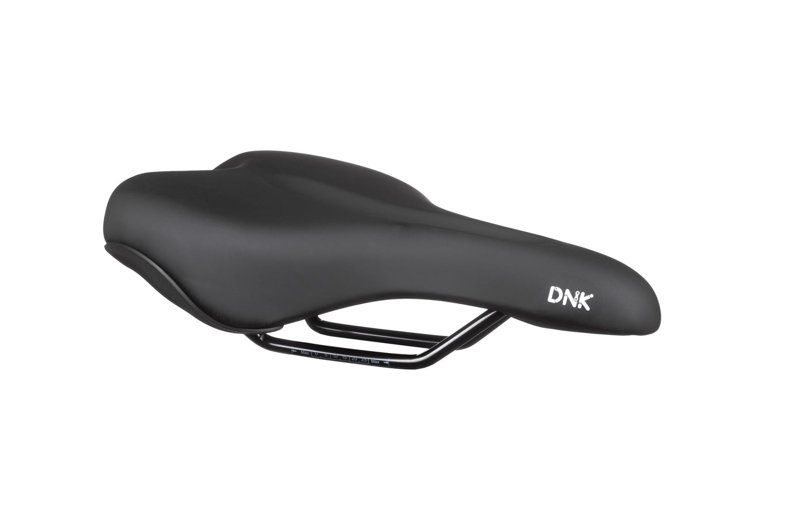 Сідло DNK Base 40, сталеві рамки, 260x180 мм, чорний