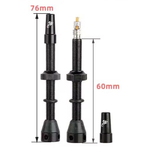 Комплект бескамерних ніпелів Deemount Presta FV 60 mm