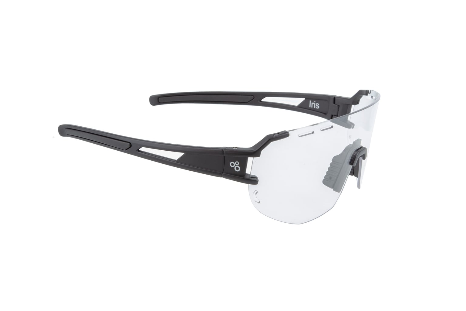 Окуляри ONRIDE CL Iris, чорні з лінзами Clear (100%) у жорсткому чохлі
