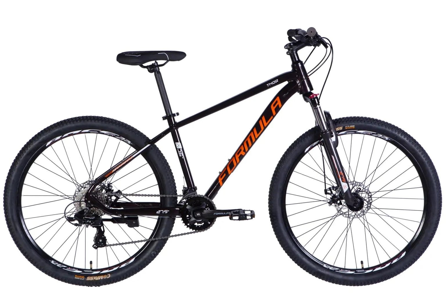 Велосипед AL 27.5" Formula THOR DD CS рама-16" мідно-чорний з помаранчевим 2026
