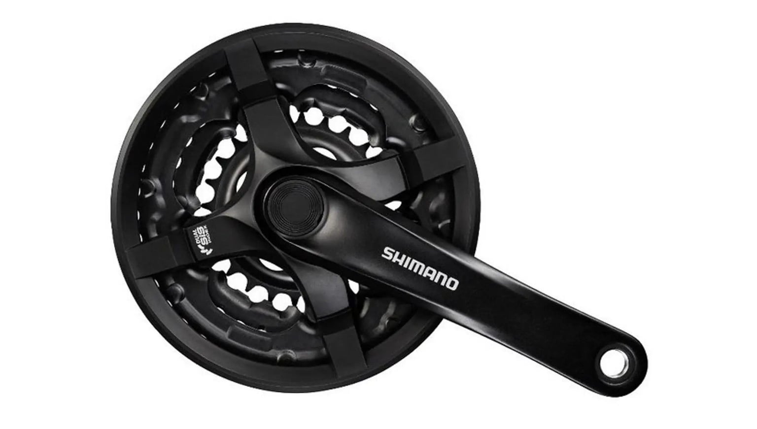 Шатун Алюмiнiй L170мм 28-38-48Т під квадрат SHIMANO FC-TY501 чорний