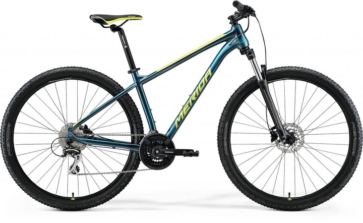 Велосипед 29'' Merida BIG.NINE 20-2X, L 19'', teal-blue-lime 2022